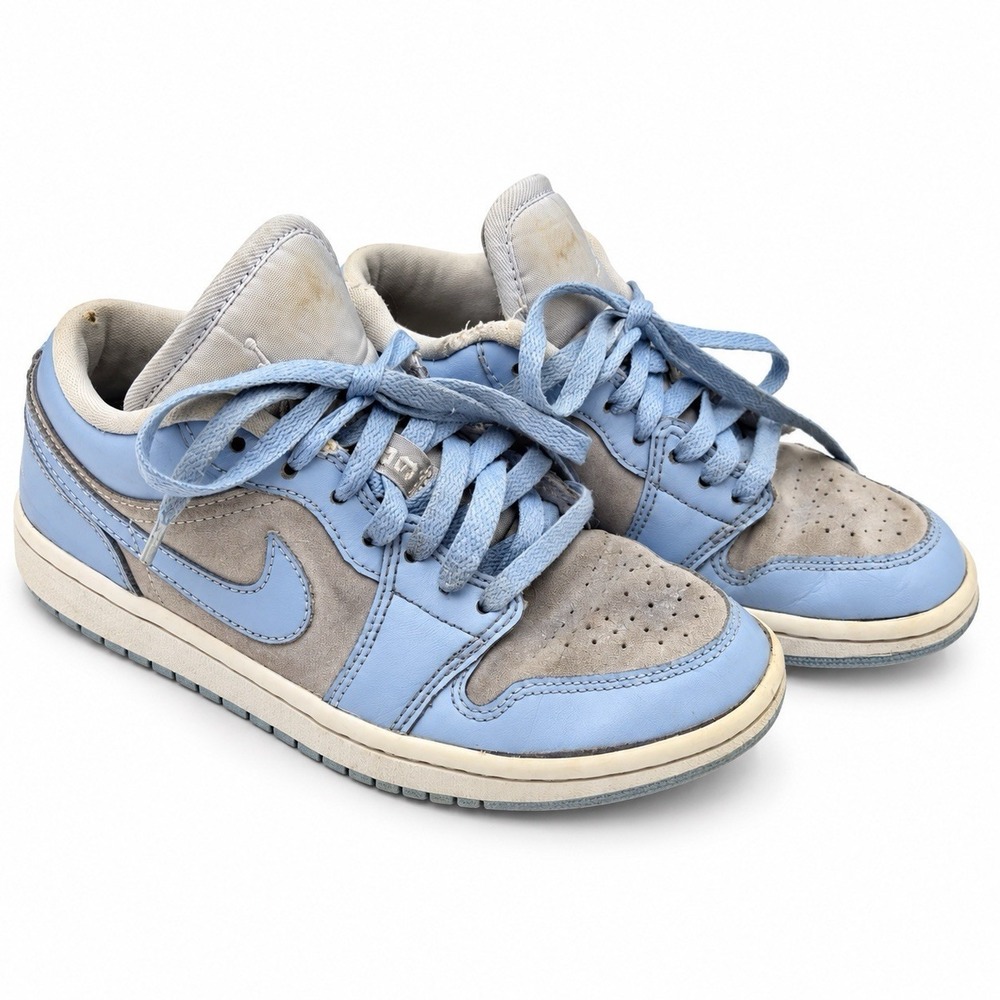 Nike Air Jordan 1 Low Women's 5.5 Football Grey Aluminum Blue DC0774-050